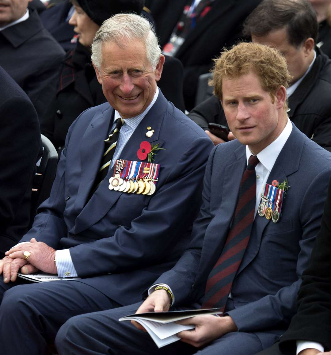 Harry spoke of problems with his relationship with Charles (Paul Edwards/The Sun/PA)