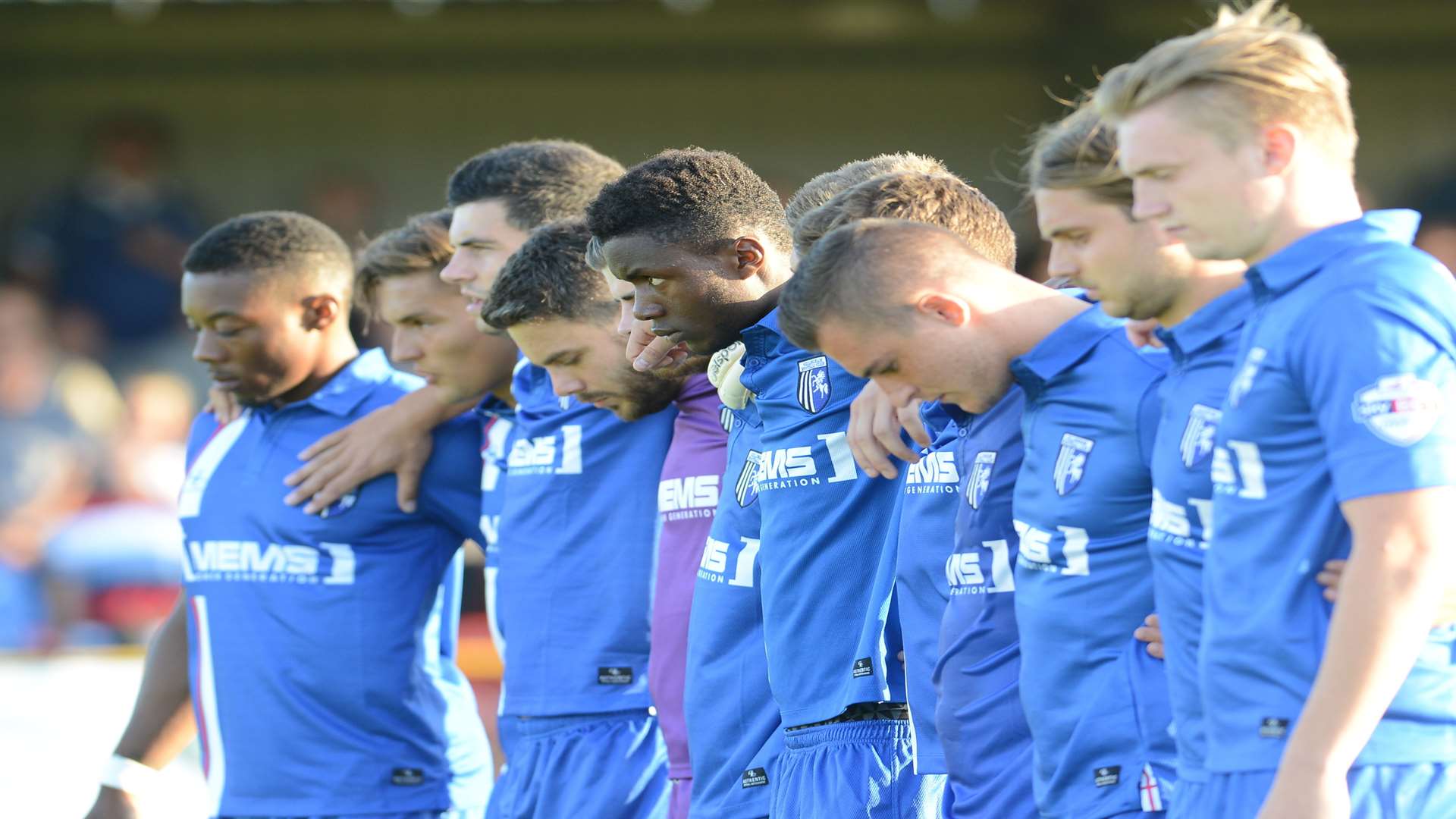 Emmanuel Osadebe lined up for the Gills in the first half at Folkestone Picture: Gary Browne