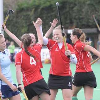 Canterbury Ladies celebrate.