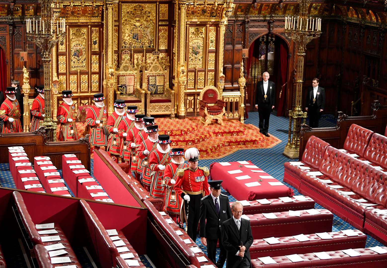 The House of Lords chamber which could host Commons business during renovations (Toby Melville/PA)