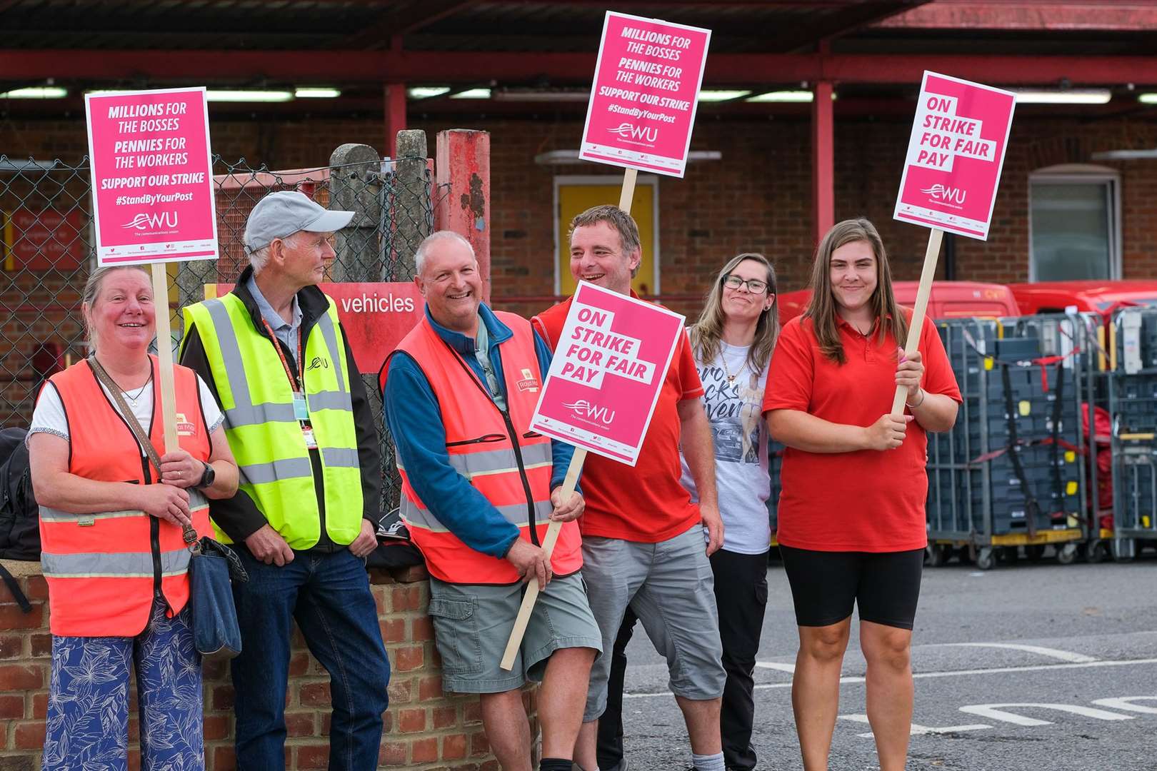 Royal Mail postal workers, pictured here in August, intend to walk out again in September