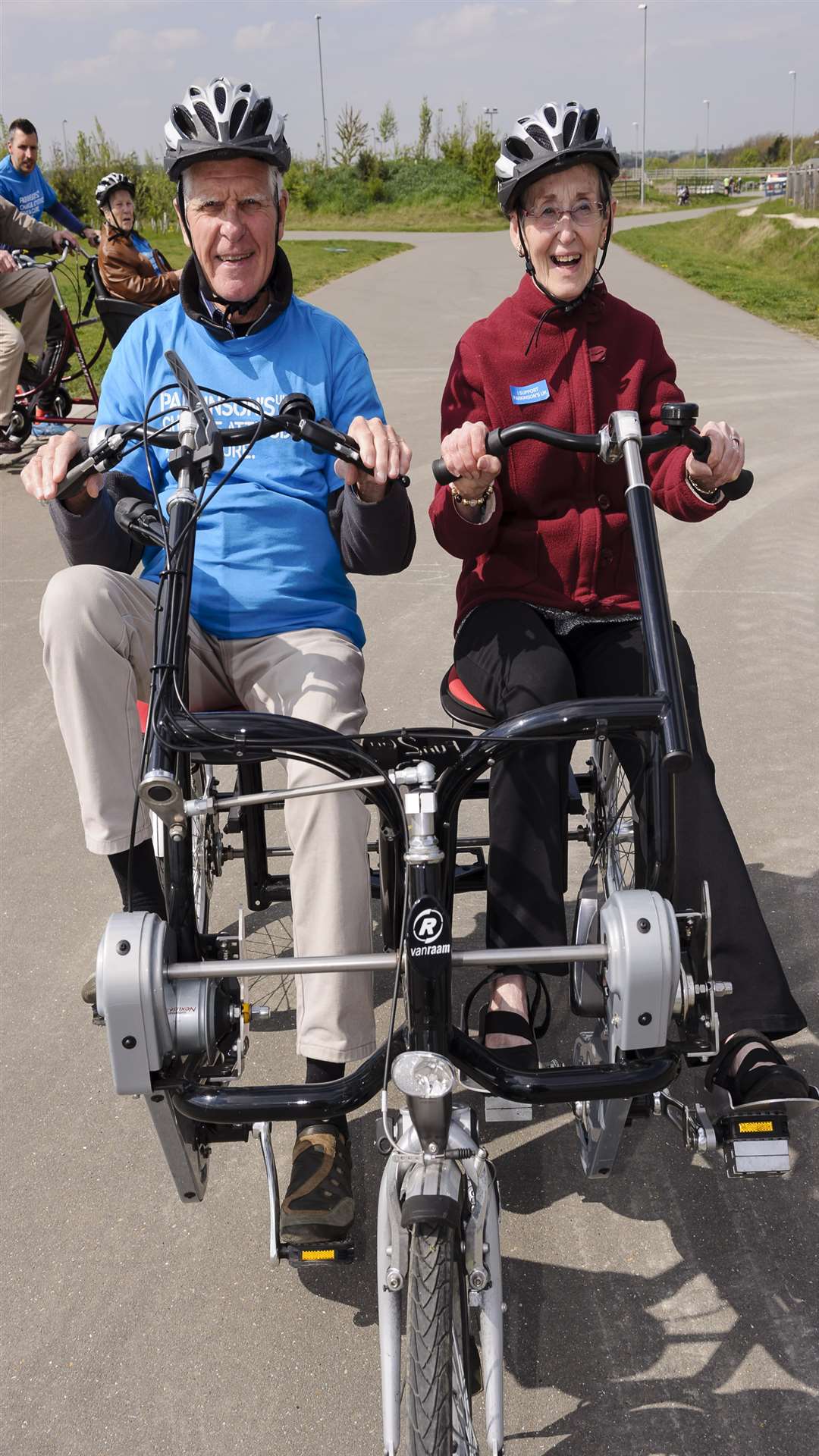 Brian Wilkinson and Pat Walden set off. Picture: Andy Payton