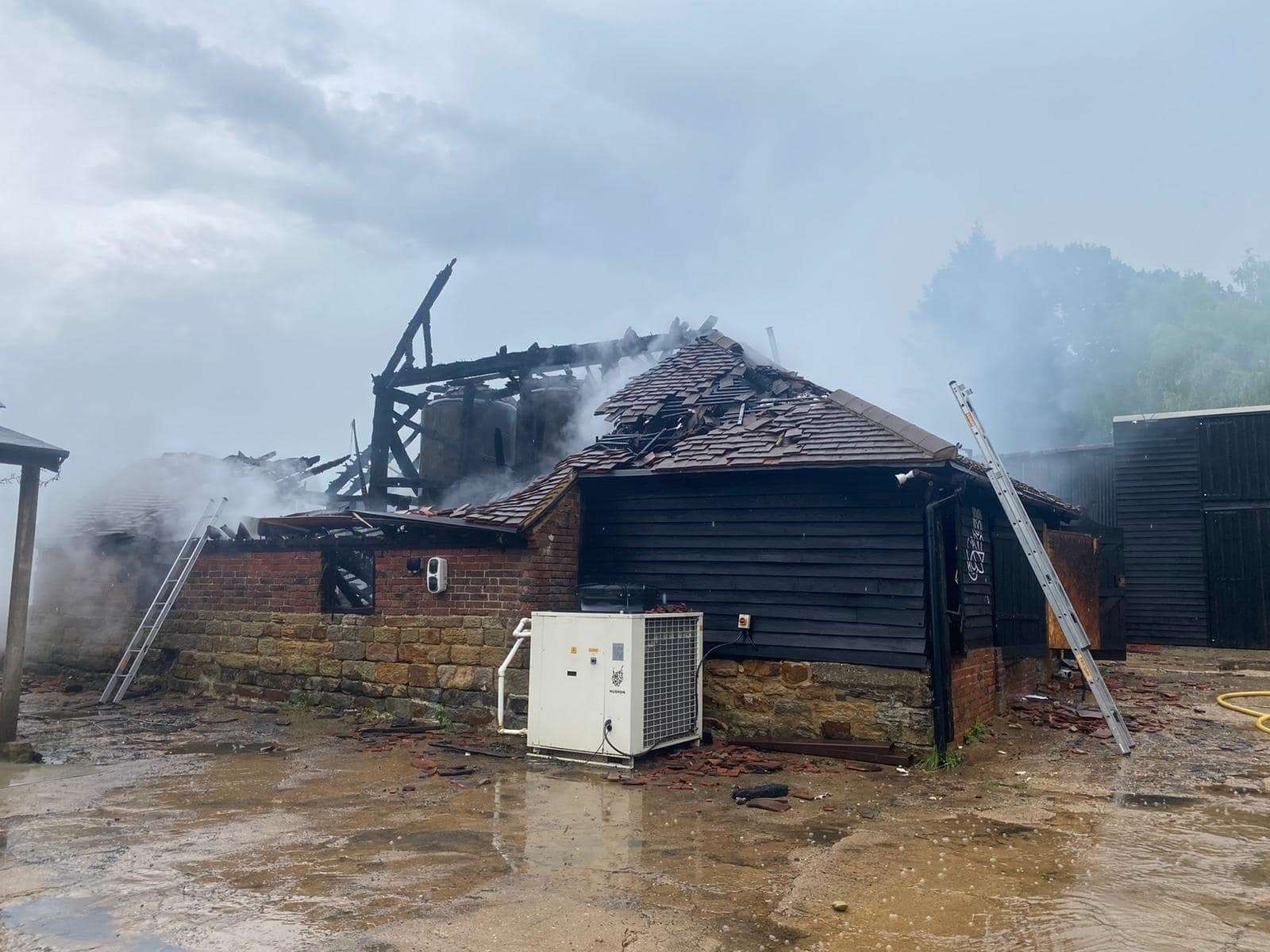 Good Things Brewery Co in Tunbridge Wells burnt down after being struck by lightning