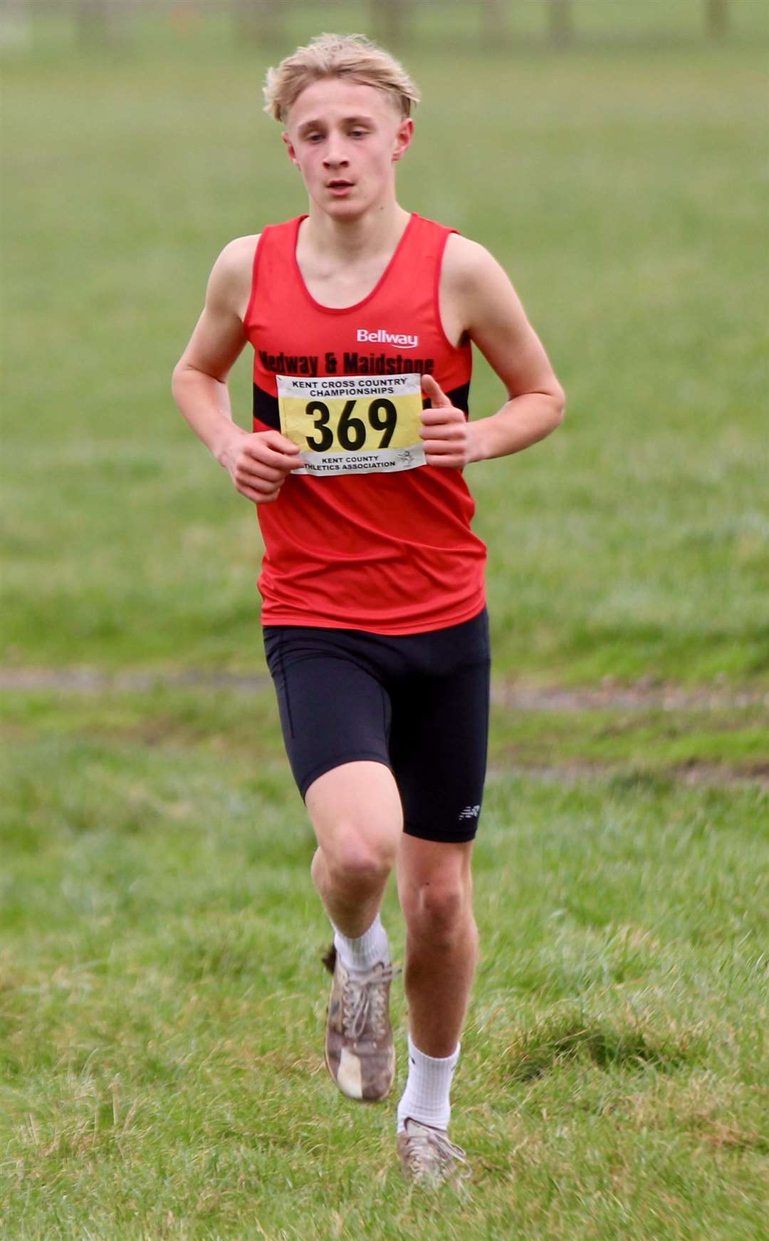 Medway & Maidstone's Freddie Gibson was fastest in the under-15 boys' race this year. Picture: Mark Hookway