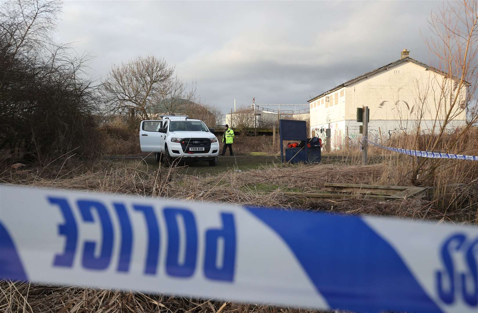 Police searching near Oak Road playing fields in Hull after Libby Squire disappeared (Danny Lawson/PA)