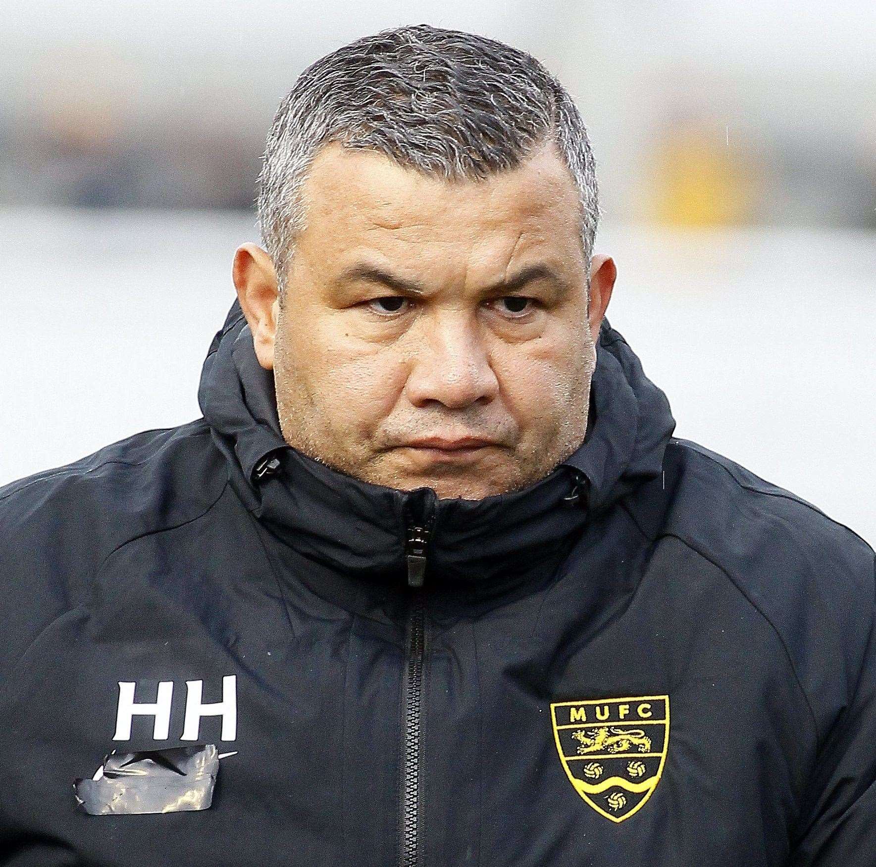 Maidstone United head coach Hakan Hayrettin Picture: Sean Aidan