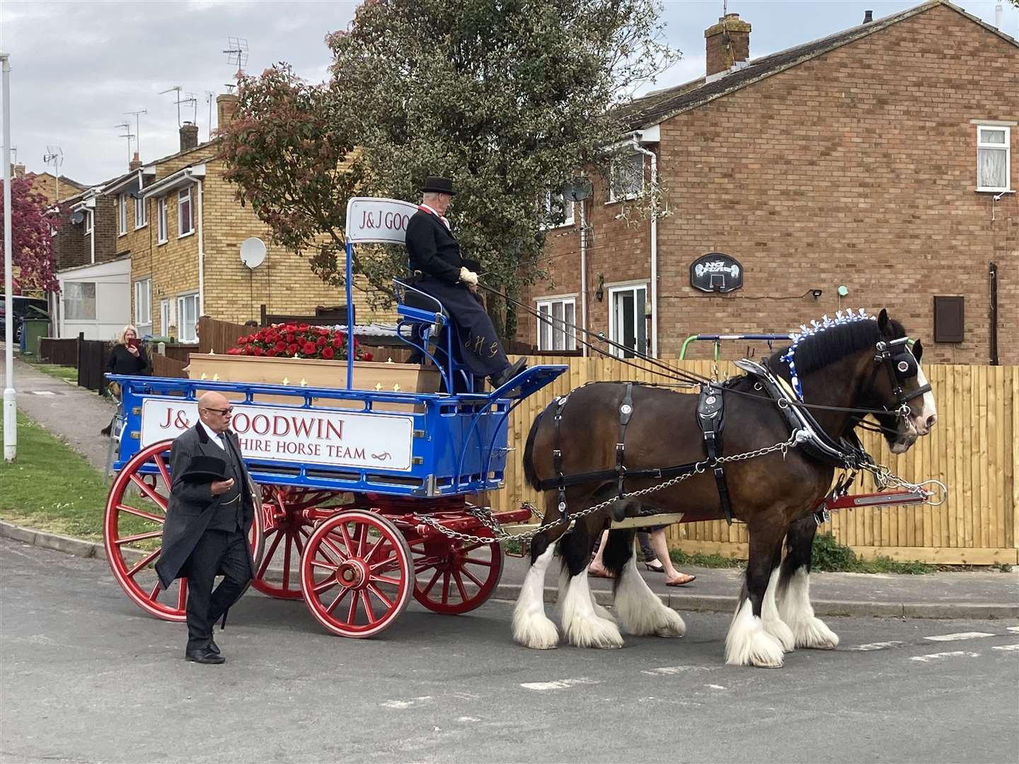 Final journey of Brian Hopgood, the 'perfect Father Christmas' who dressed as Santa every Christmas