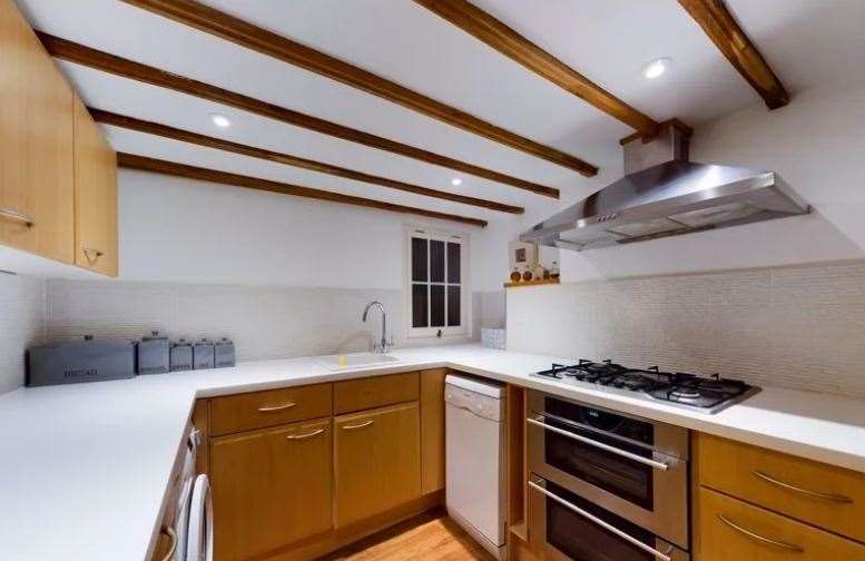 The kitchen has been restored with modern appliances but still has plenty of character. Picture: Gordon Miller Property Consultants