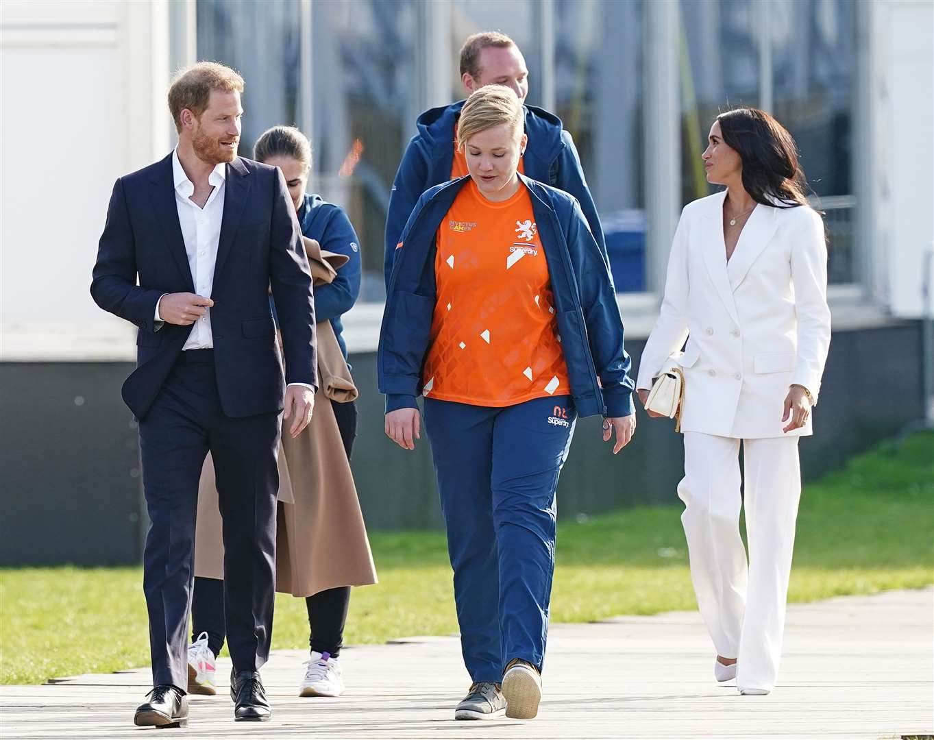 The Duke and the Duchess of Sussex arriving for a reception (Aaron Chown/PA)