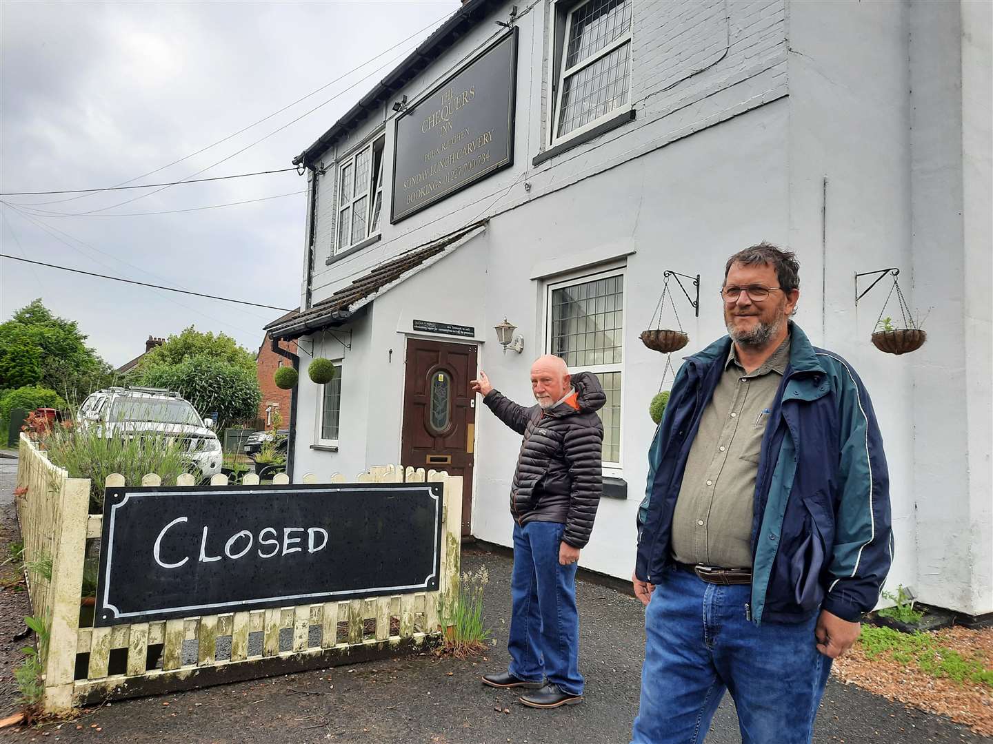 Norman Clark and Dane Henderson want to take over the Chequers pub in Petham