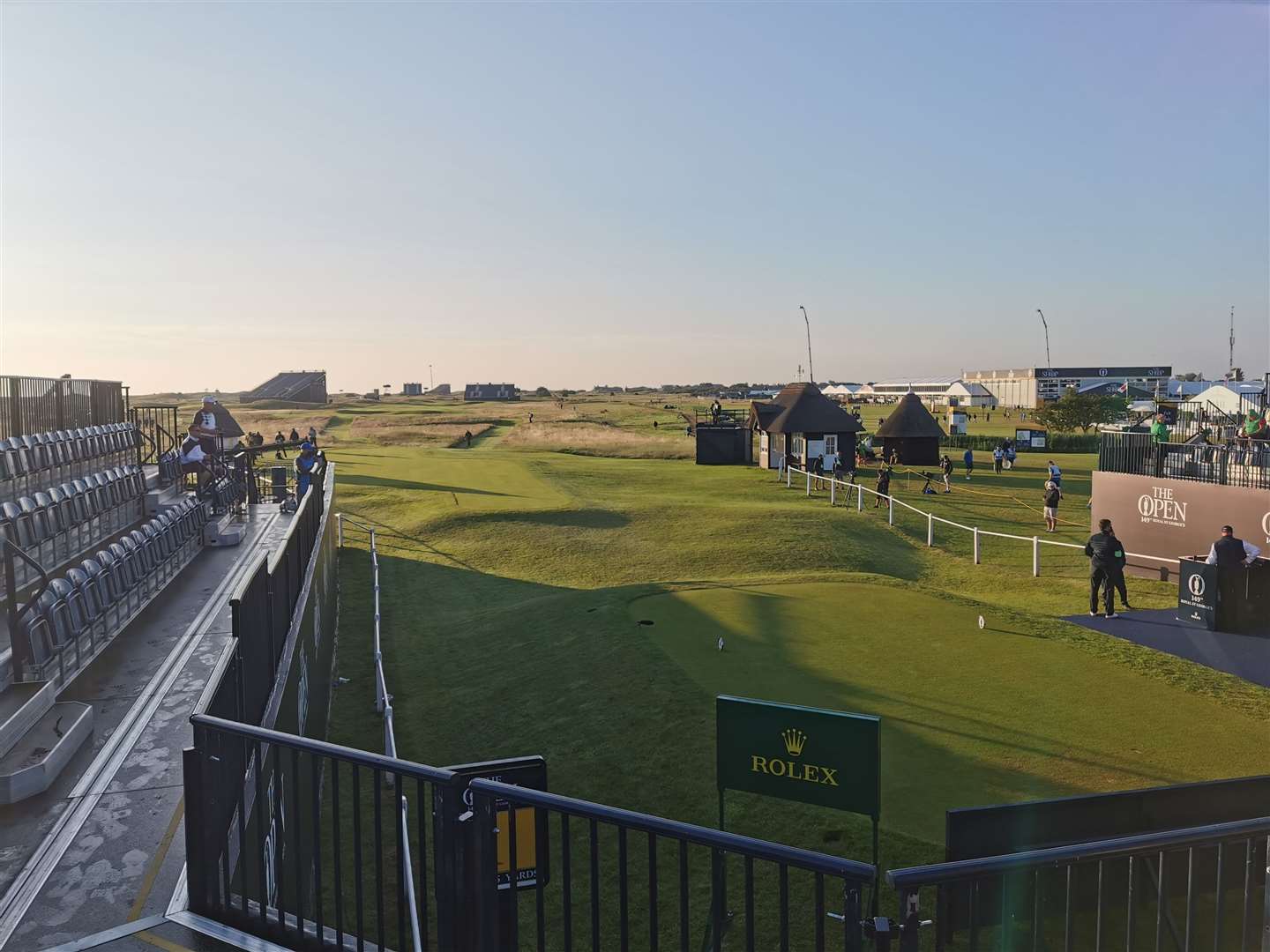 The view from the first tee at the 149th Open at Royal St George's, 25 minutes before play got under way.