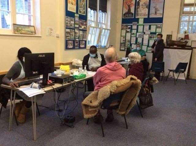 A vaccination centre has been operating from Old School in New Romney. Picture: Paul Thomas