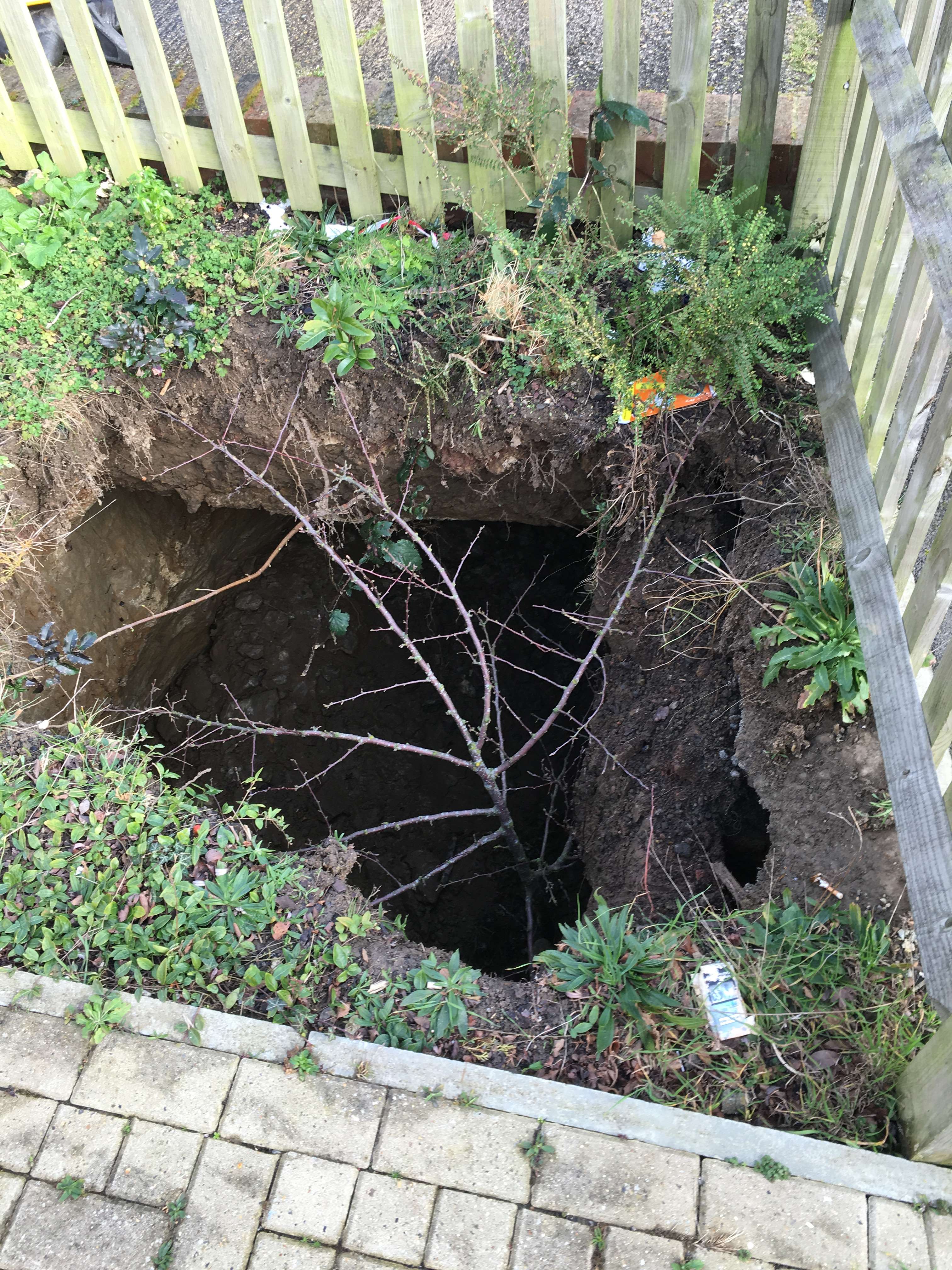 The sink hole in Boughton