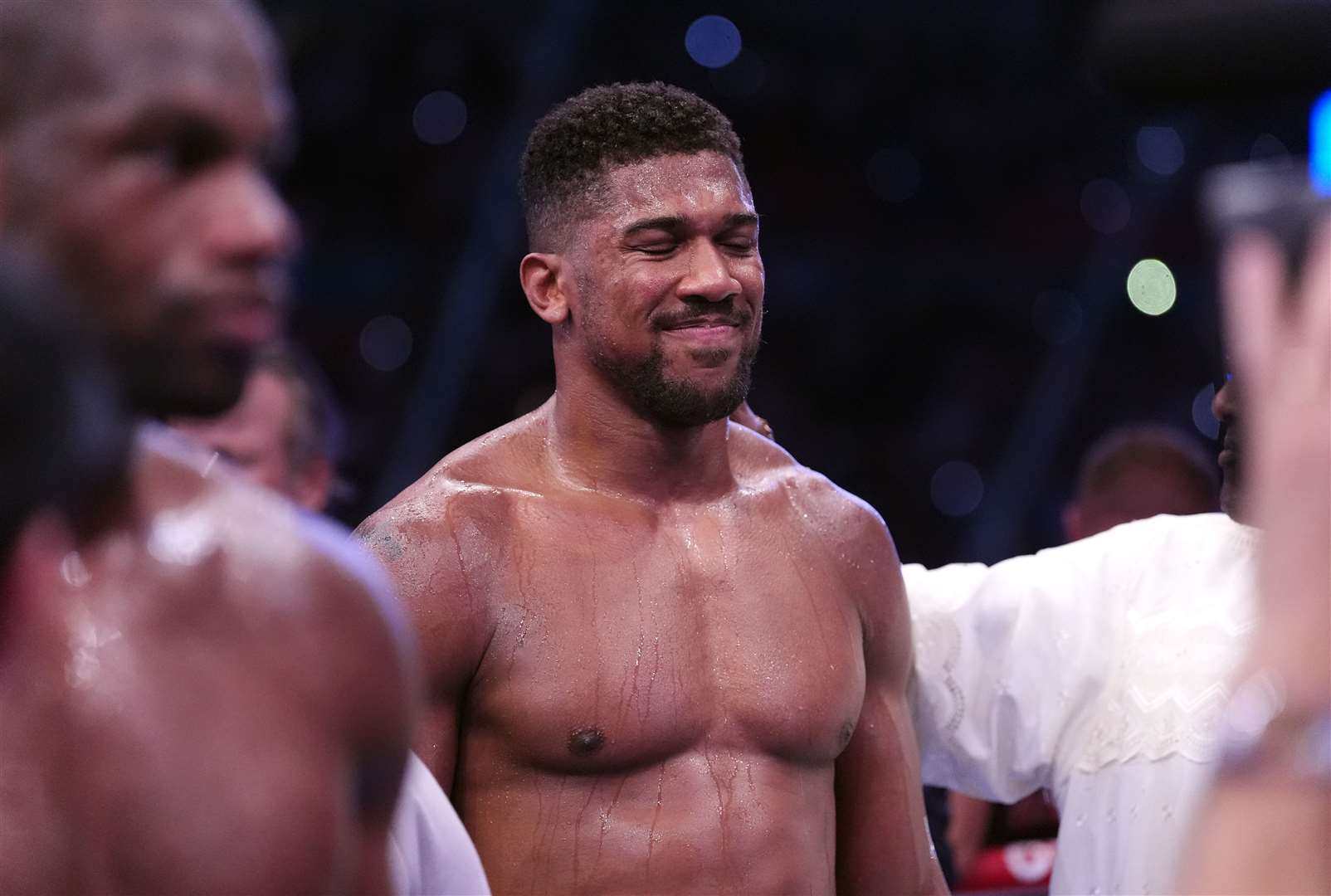 Anthony Joshua after his defeat by Daniel Dubois following the IBF world heavyweight bout at Wembley Stadium on Saturday (Bradley Collyer/PA)