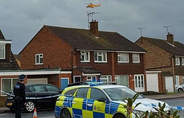 The air ambulance was called to Adelaide Drive in Sittingbourne following the attack in March this year