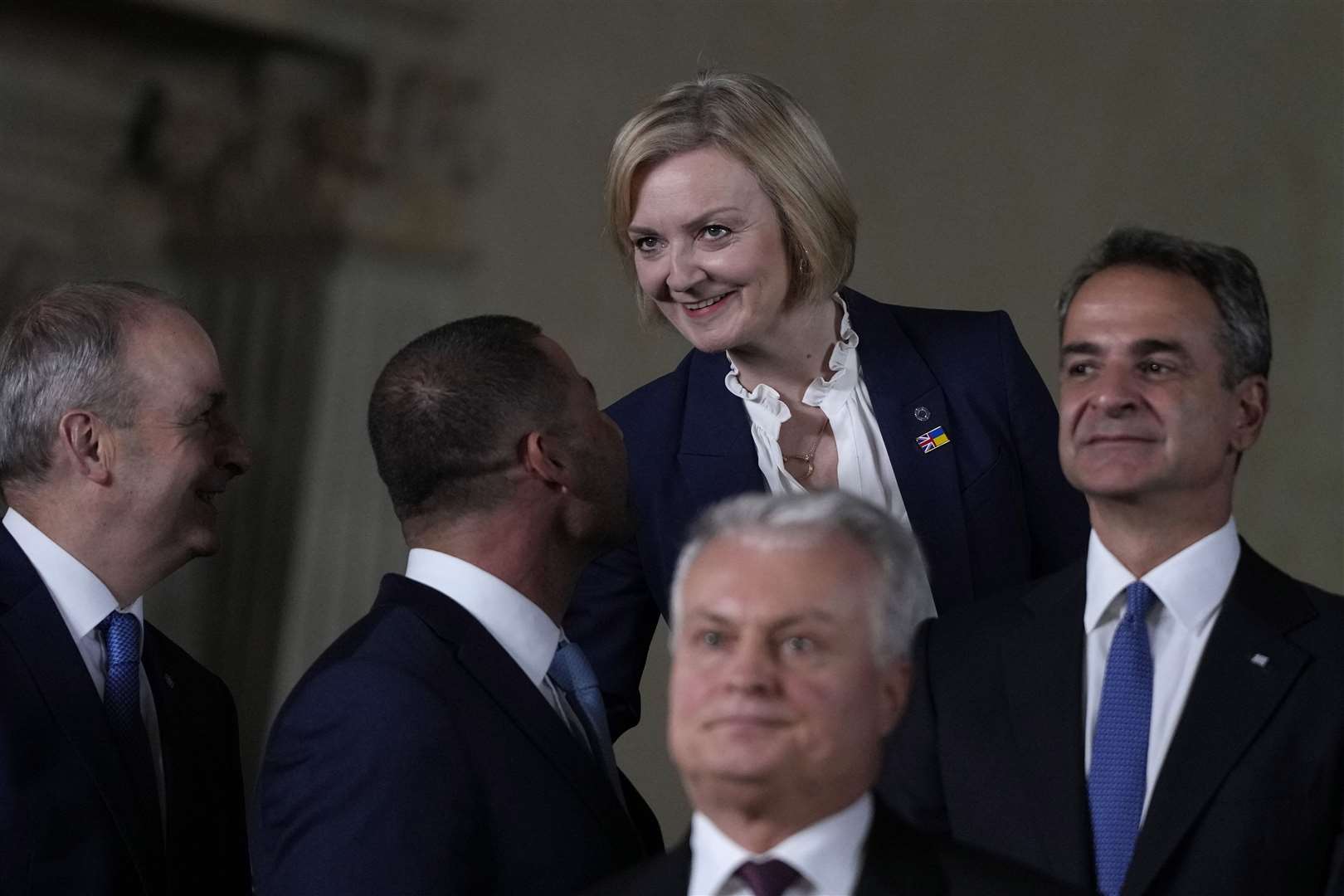 Liz Truss during at the European Political Community summit in Prague (Alistair Grant/PA)