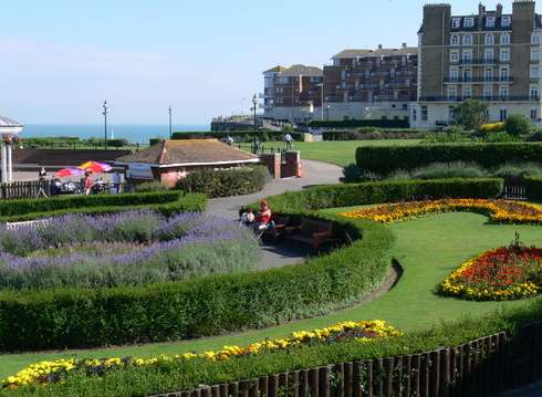 A King Charles Spaniel was caught between railings on Victoria Parade in Broadstairs. Picture: Visit Kent