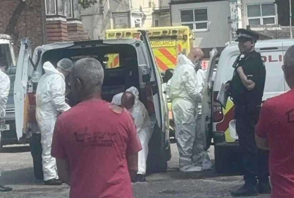 Police are forensics were called to Granville Place in Sheerness