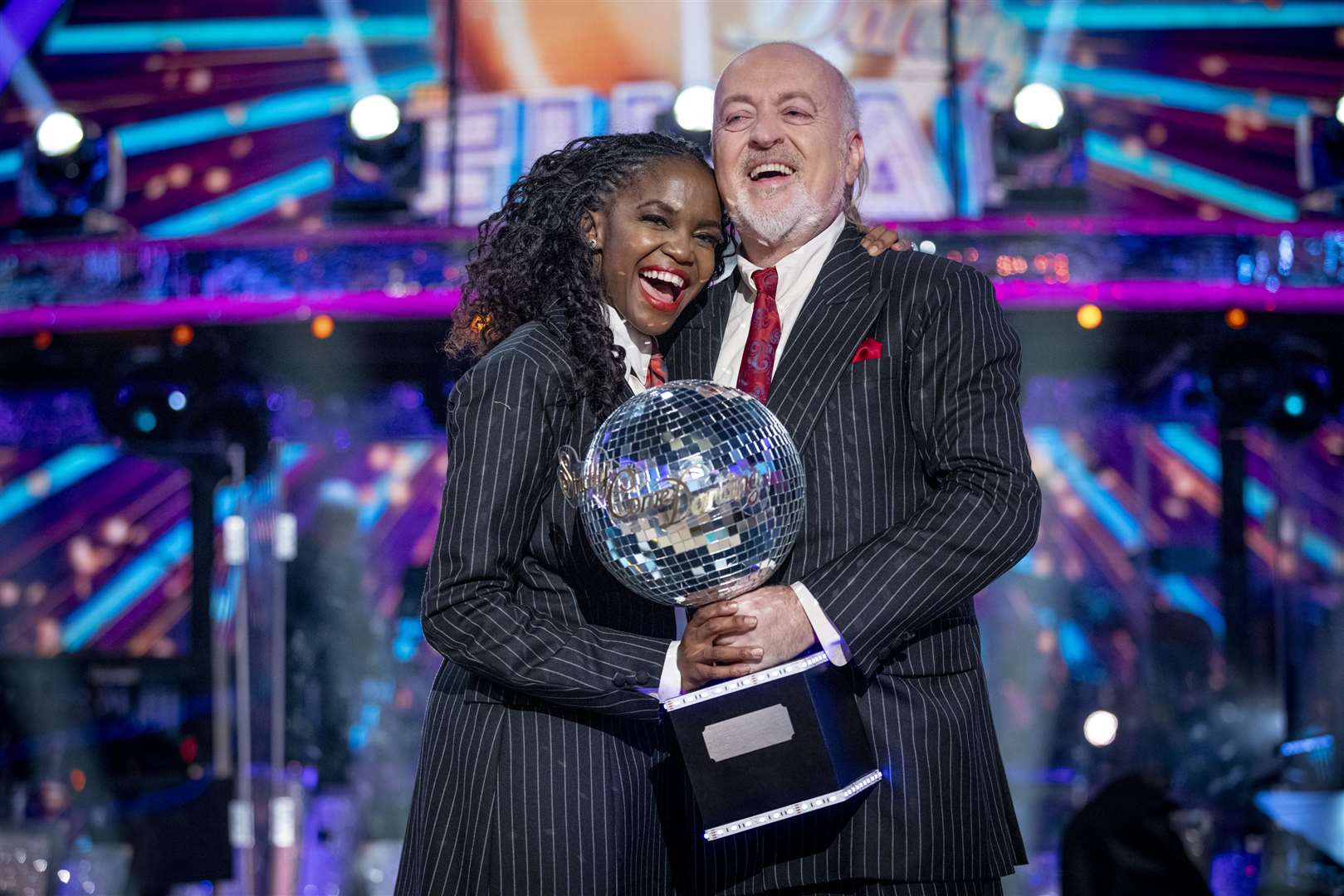 On the day Boris Johnson announced that Tier 4 restrictions would be brought in for much of southern England, scuppering Christmas plans for millions, comedian Bill Bailey and his professional dance partner Oti Mabuse were crowned winners of BBC’s Strictly Come Dancing (Guy Levy/BBC/PA)