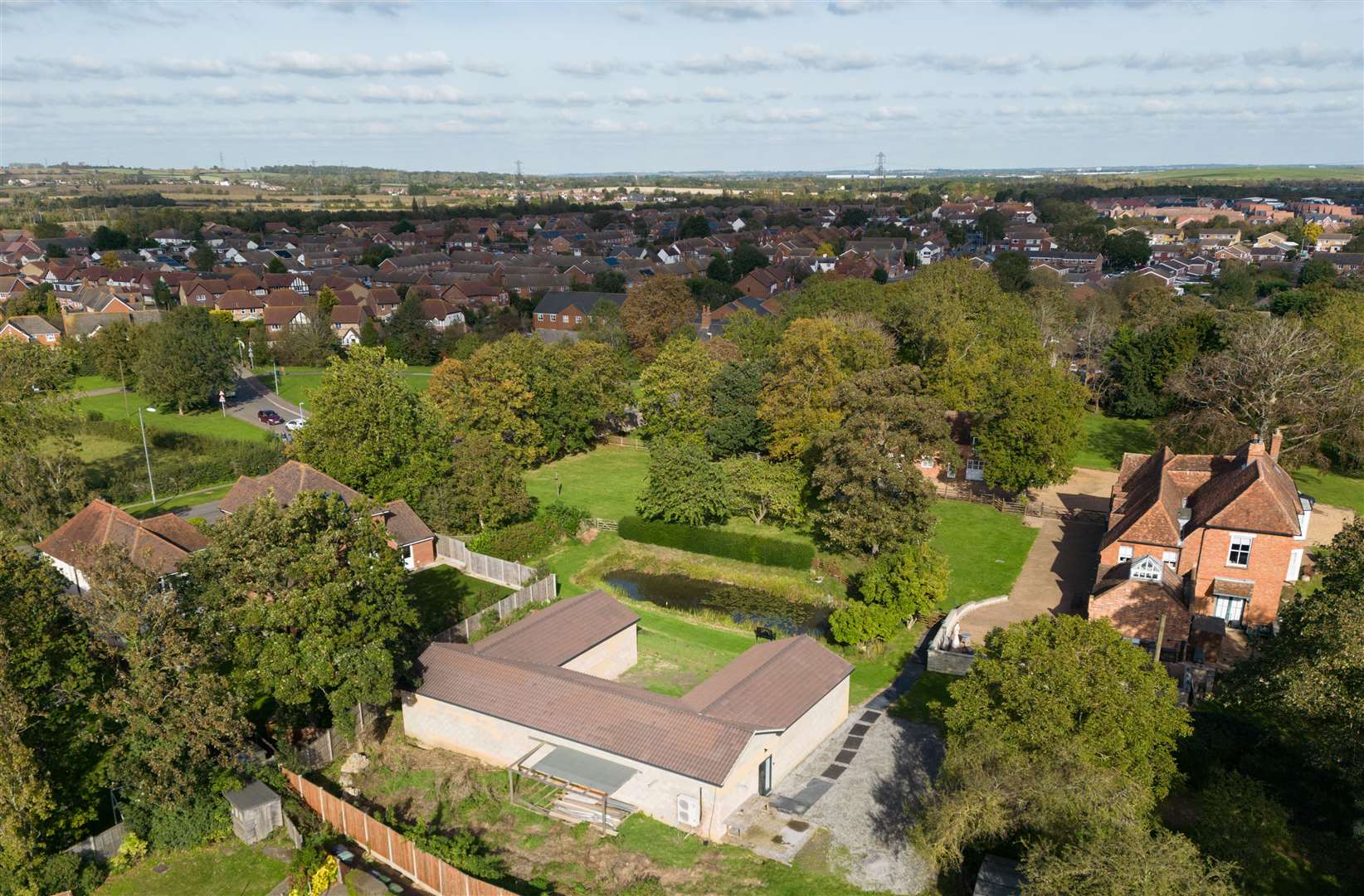 A view of Hannah Ingram-Moore’s home as a planning permission appeal hearing got under way (Joe Giddens/PA)