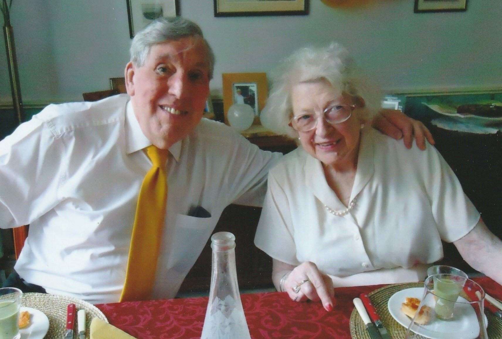 Iain and Doris Taylor, celebrating their golden wedding anniversary in 2020. Picture: Liz Sharp
