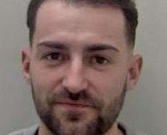 Daniel Wray who has been jailed for two-and-a-half years for assault. Picture: Kent Police