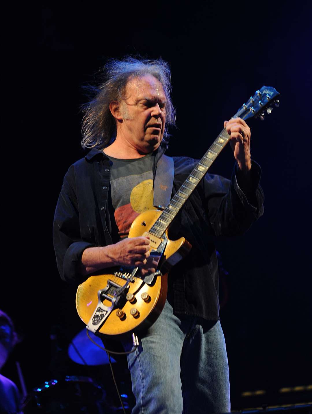 Neil Young headlined the Pyramid Stage at the 2009 Glastonbury Festival (Anthony Devlin/PA)