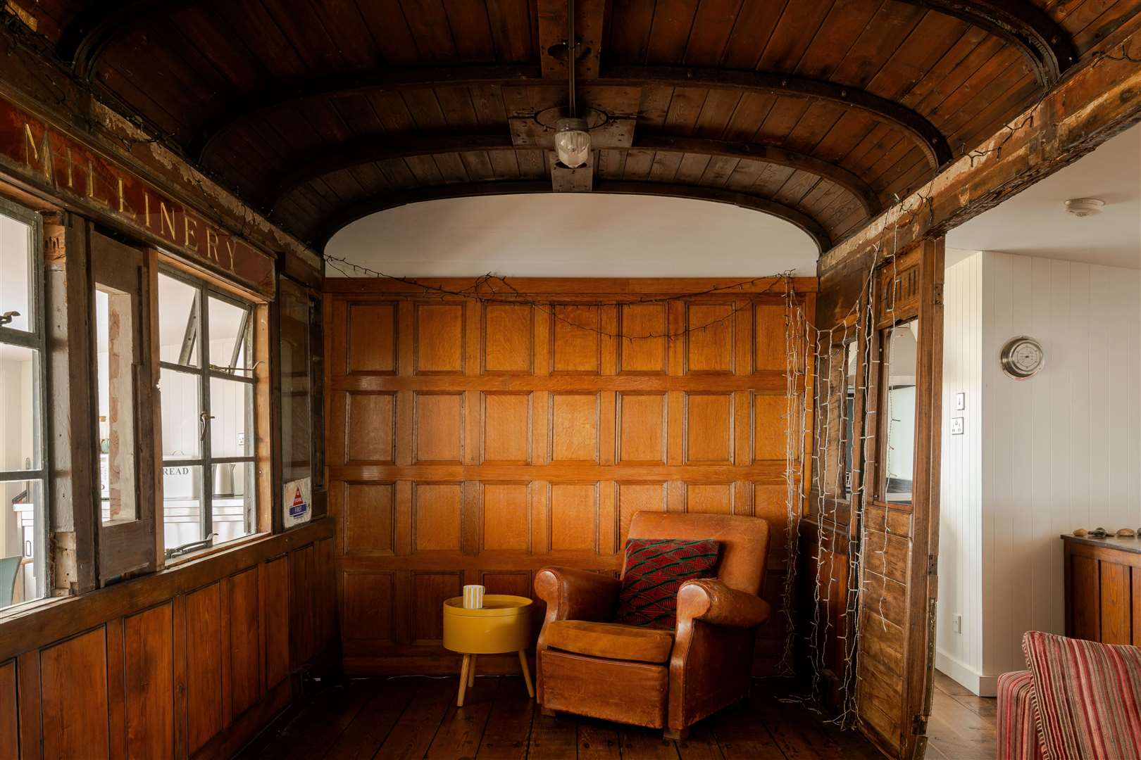 Lenders do not provide mortgages for the home – which encloses an original train carriage from the 1880s – on the barren shingle of the once-dubbed desert of Dungeness. Picture: The Modern House