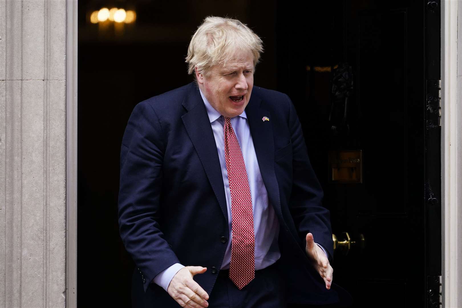 Prime Minister Boris Johnson sidestepped questions about Akshata Murty’s tax status when asked on Thursday (Alberto Pezzali/PA)