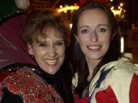 Wicked Queen played by Anita Dobson and Snow White played by Lucy Kerans-Hunt