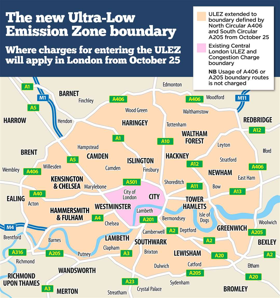 The Ulez, which expanded in October, would be brought out further again to Bromley and Bexley under the proposals