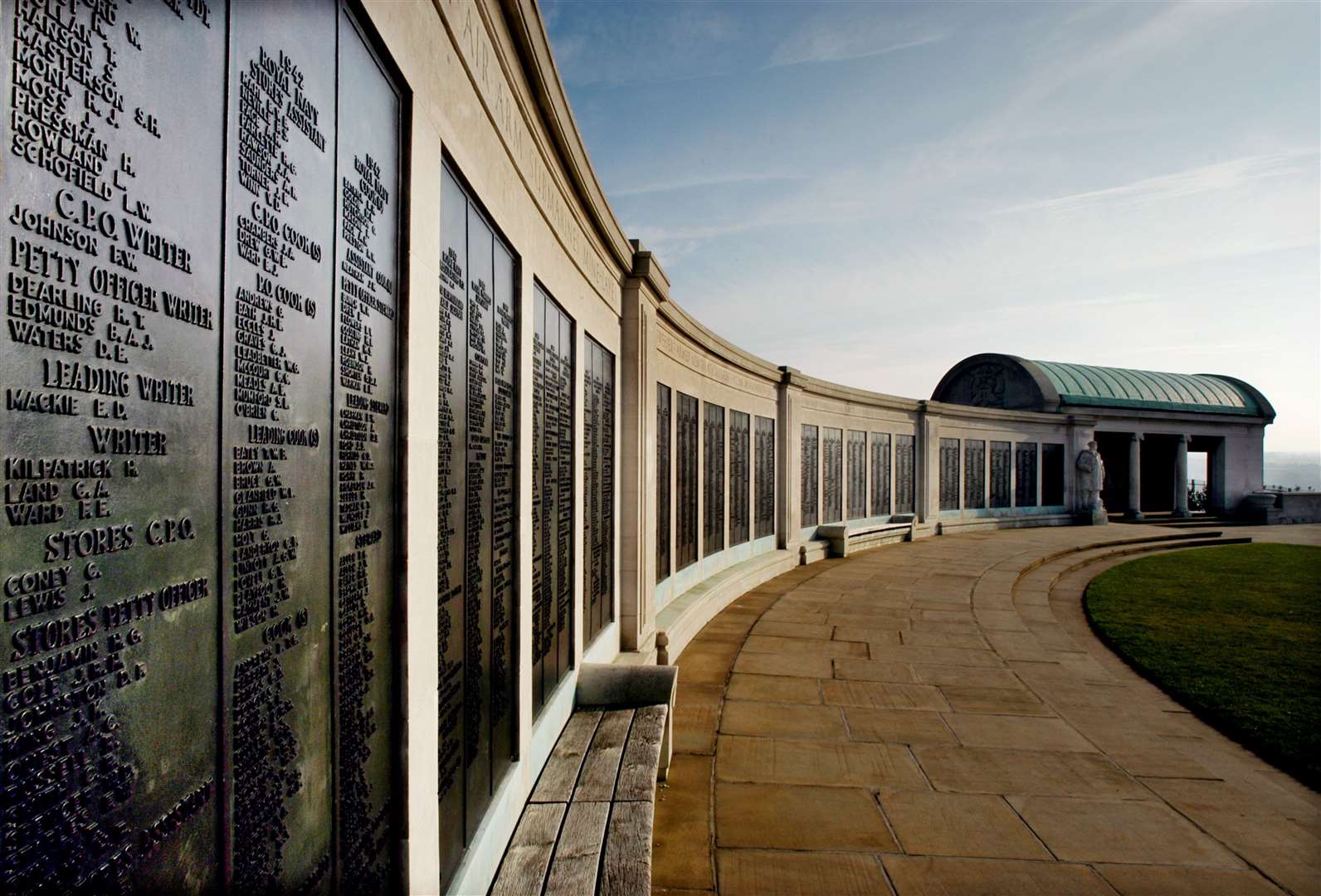 The Chatham Naval Memorial is also part of at the Great Lines Heritage Park. Picture: Brian Harris