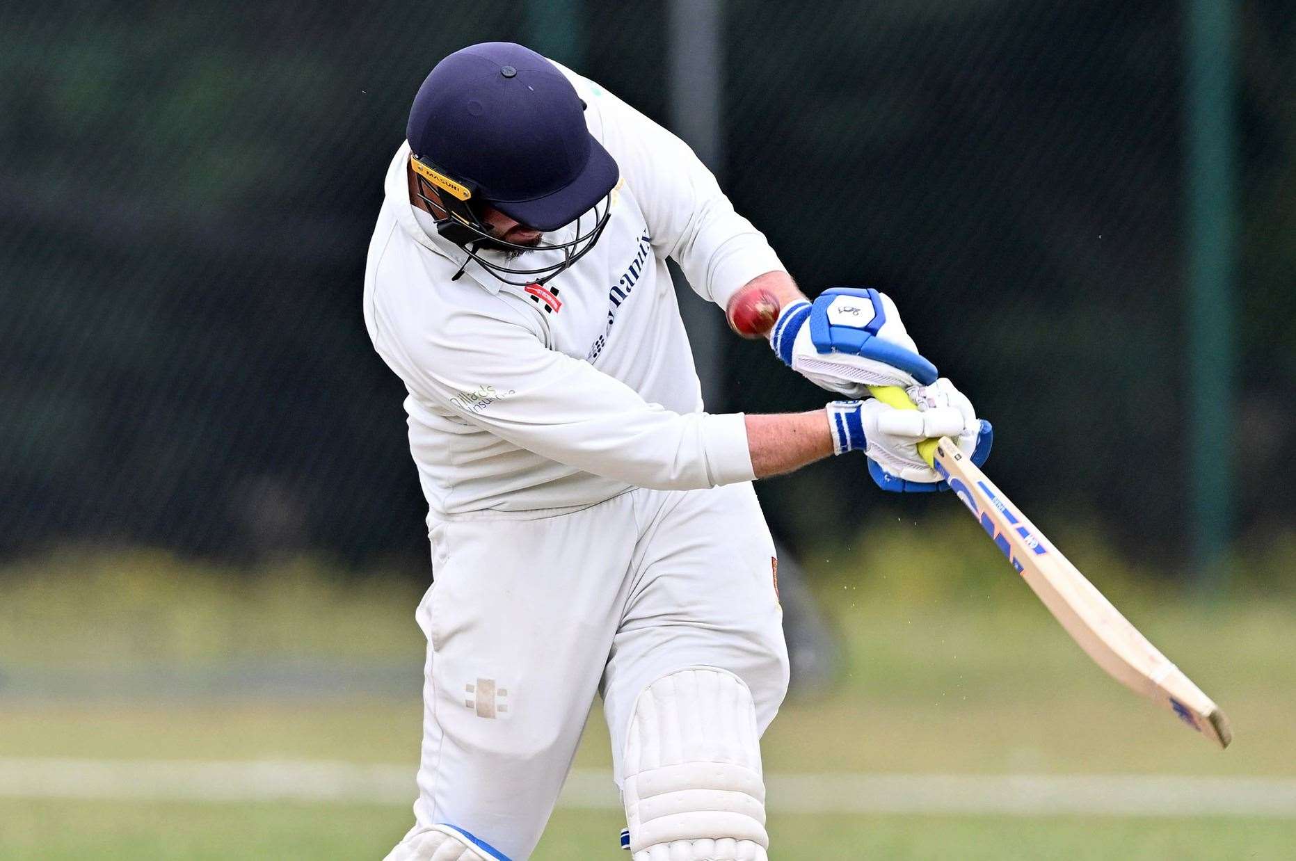 Sandwich Town’s Zack Fagg - top scored with 88 in their weekend home win against Lordswood. Picture: Keith Gillard