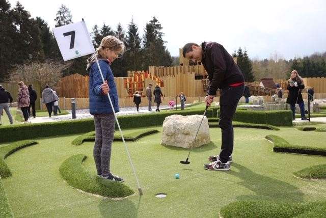 The Knights Stronghold playground and Adventure Golf Course at Leeds Castle Picture: Matthew Walker Photography