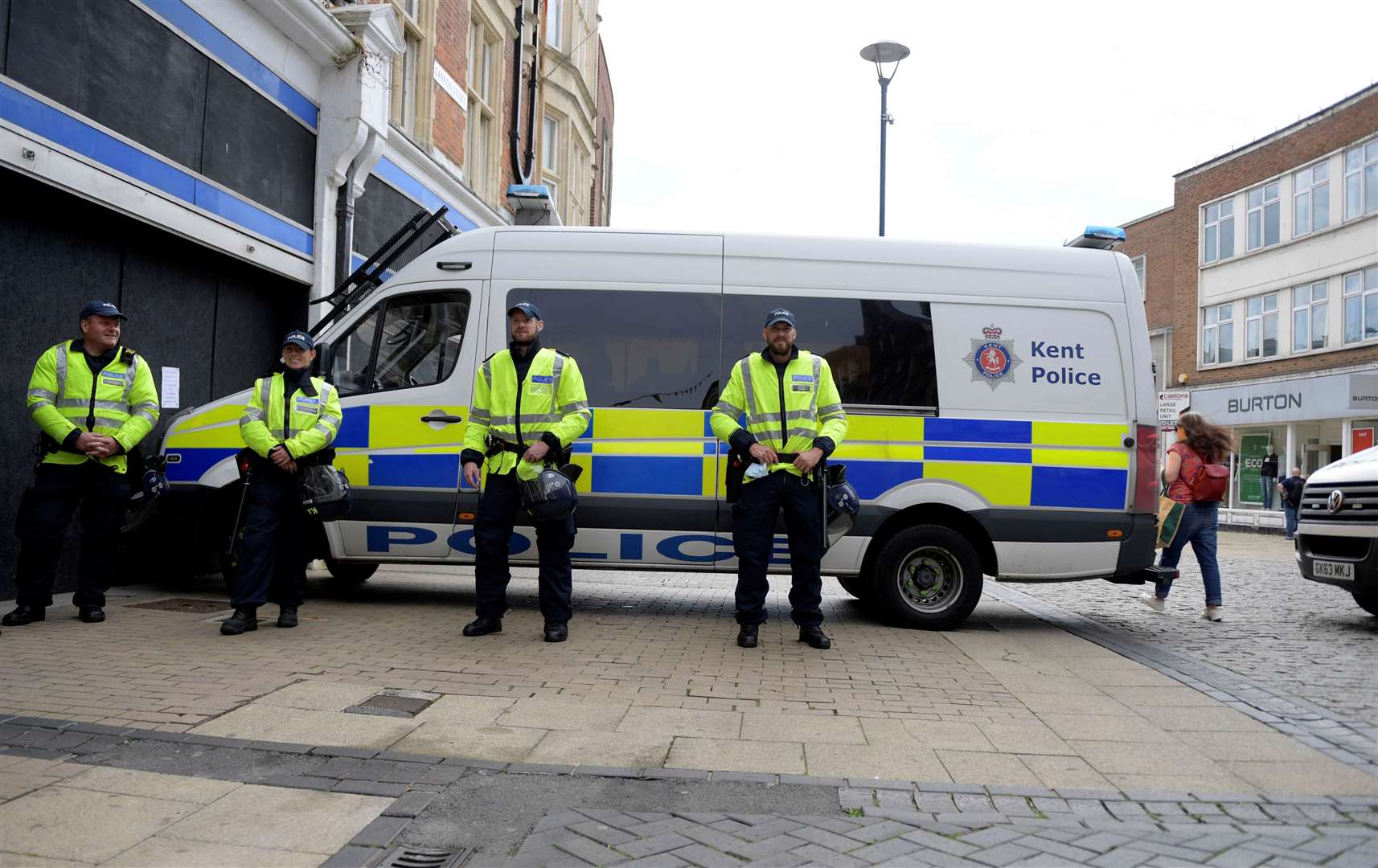 Police have been called upon in the county to patrol far-right protest marches. Picture: Barry Goodwin
