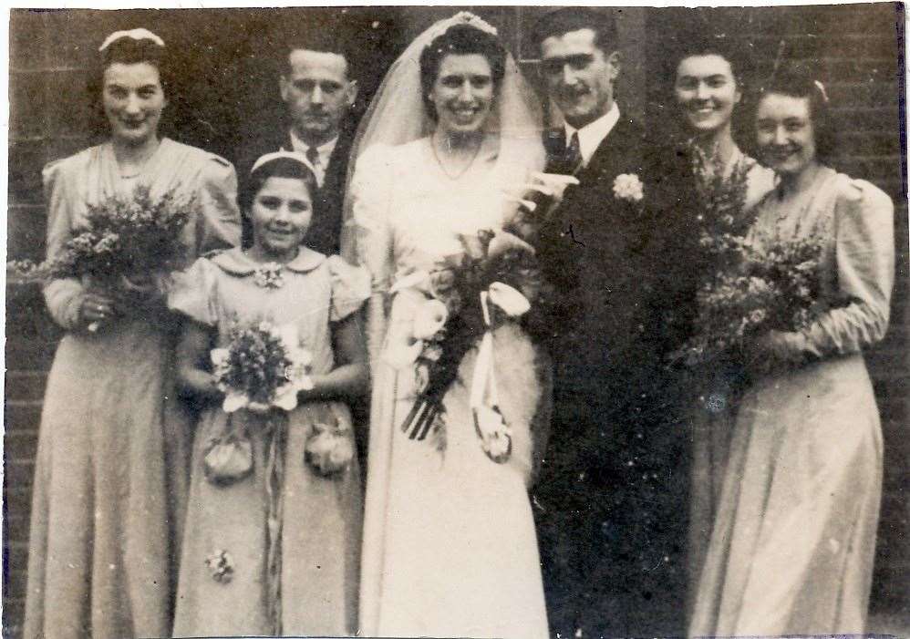 Mabel Crocker on her wedding day – December 25, 1941