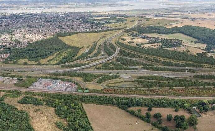 The Lower Thames Crossing A2/M2 junction. Picture: National Highways