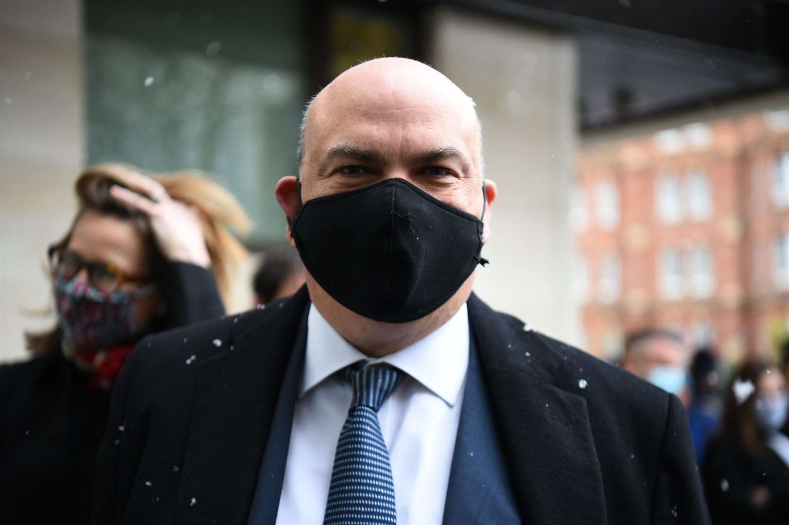 British tech tycoon Michael Lynch arrives at Westminster Magistrates’ Court, where he is fighting extradition to the US (Kirsty O’Connor/PA)