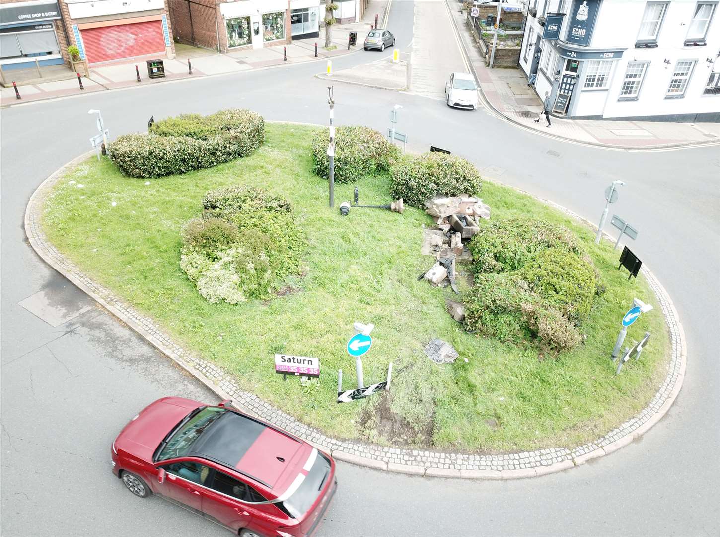 A bird’s-eye-view of crash. Picture: David Beattie