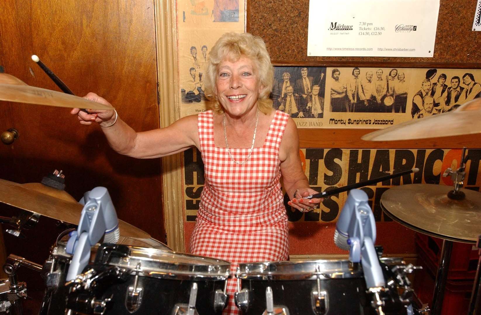 Jackie Bowles hit the high hat when she celebrated 40 years at the Louis Armstrong pub in Maison Dieu Road, with a jazz festival