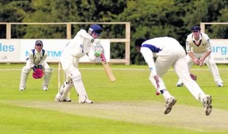 Lordswood's Chris Piesley batting