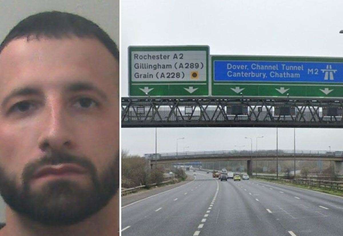 Bearsted Barber Jailed for High-Speed M2 Chase Near Strood