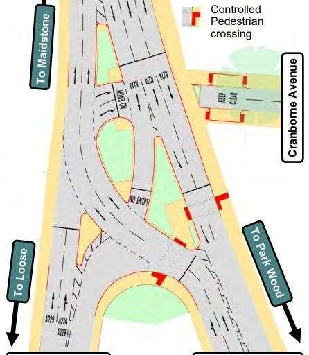 KCC's elaborate plans for a new Wheatsheaf junction have been dropped