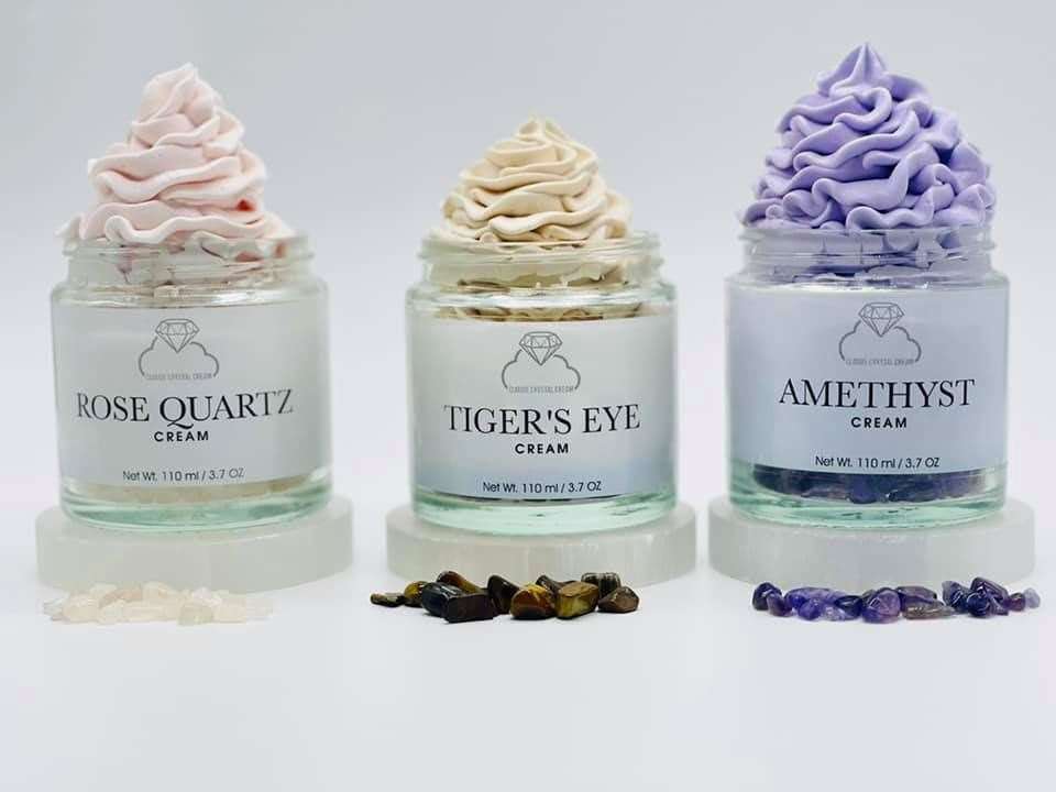 Emma Cloude's vegan Cloude Crystal face creams