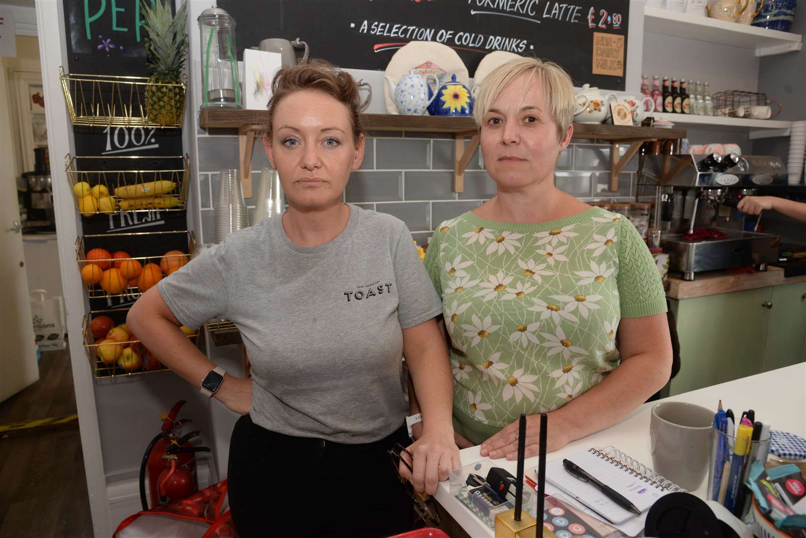 Sherry Newton and Alison Clarke at Toast in Beach Street