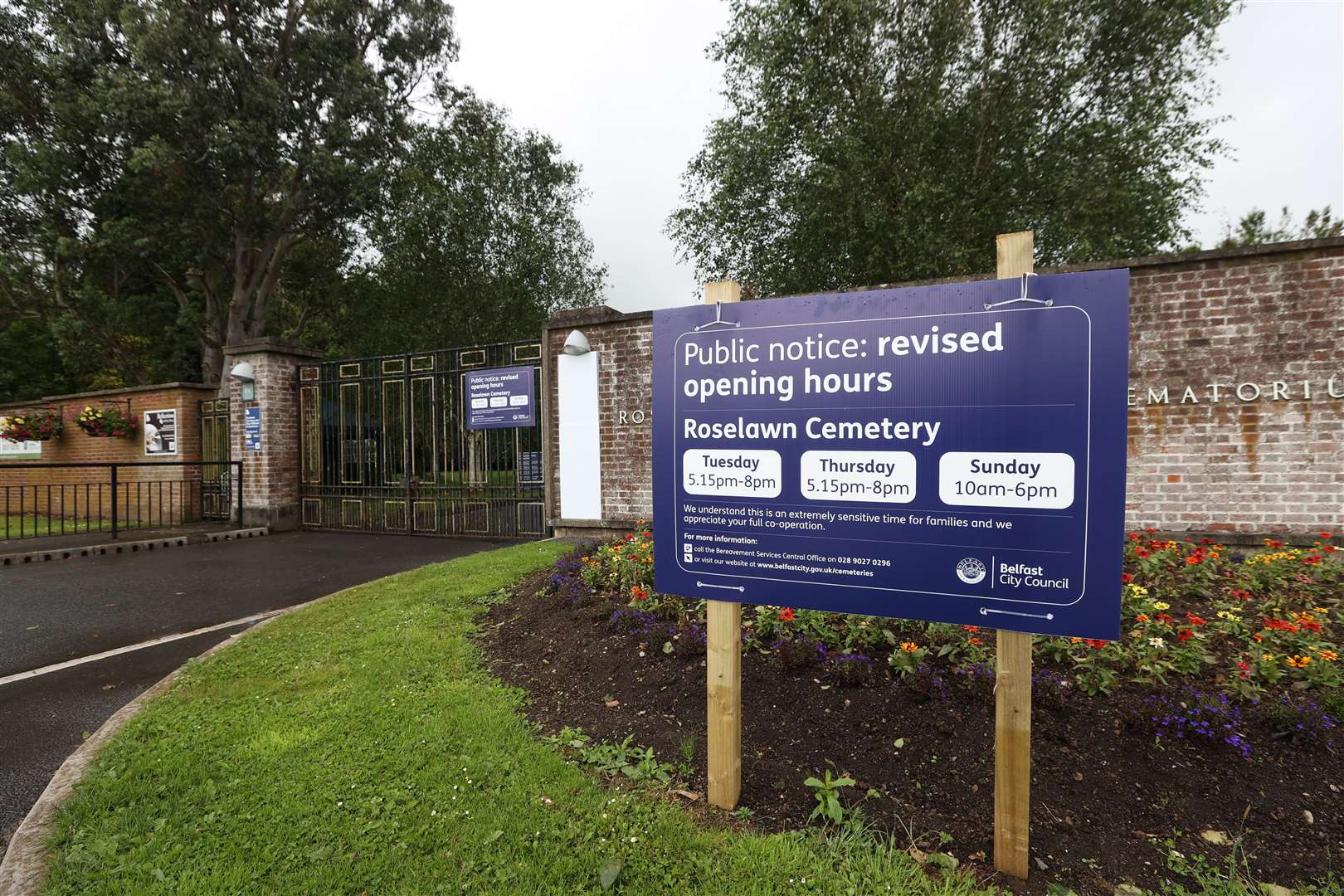 Roselawn Cemetery and Crematorium in Belfast (Liam McBurney/PA)