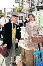 Sartorial splendour displayed by Ruth and Vernon Mee at the Addington Street Fair