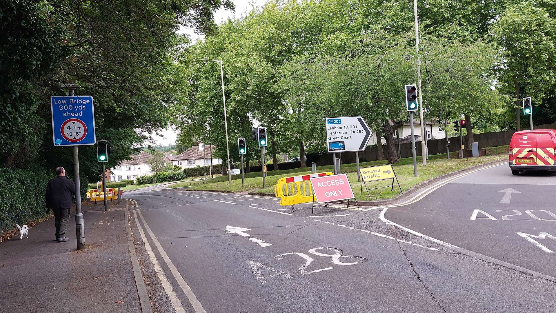 It is closed from the A292 New Street