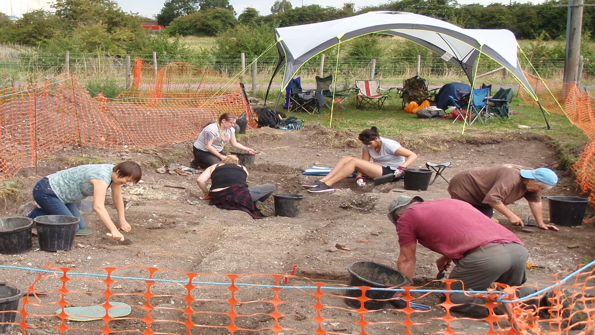 Ongoing excavation have uncovered evidence of an emporium serving the port at Faversham.