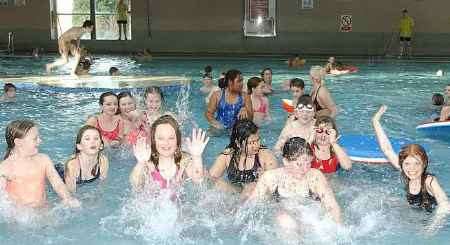 SPLASHING TIME: Youngsters enjoying the pool again. Picture: JIM RANTELL